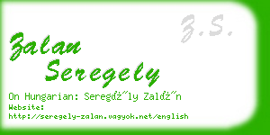 zalan seregely business card